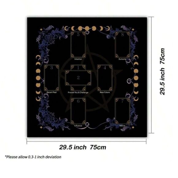 Moon Phases Celtic Cross Tarot Cloth Tapestry NWT - Picture 3 of 3